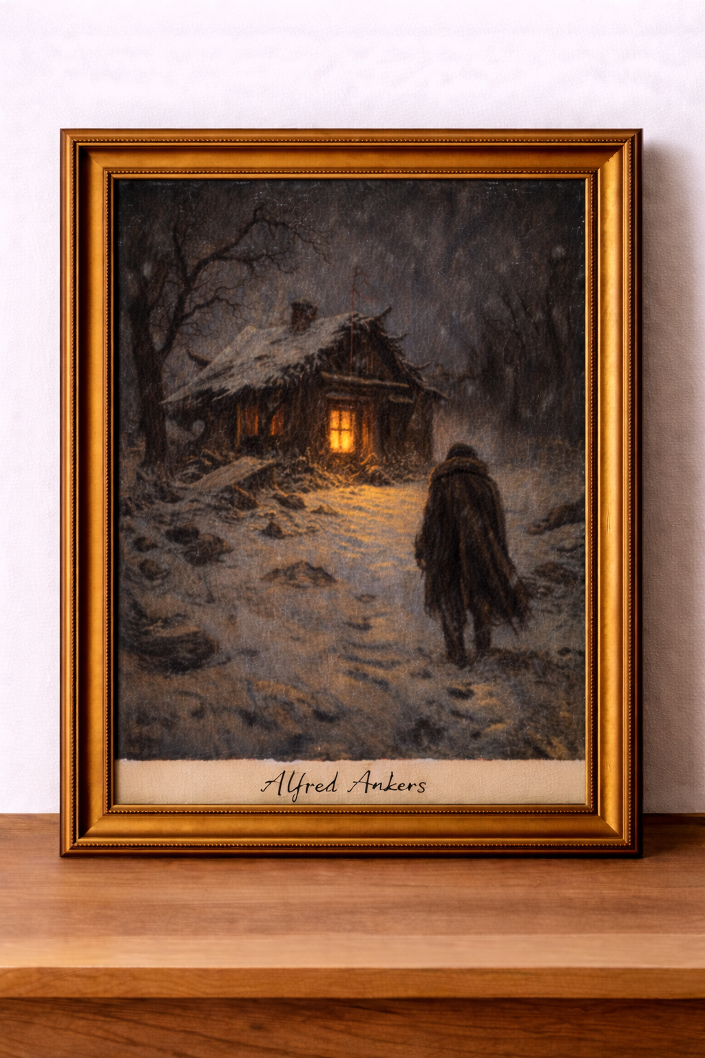 Dans la neige vers la lumière