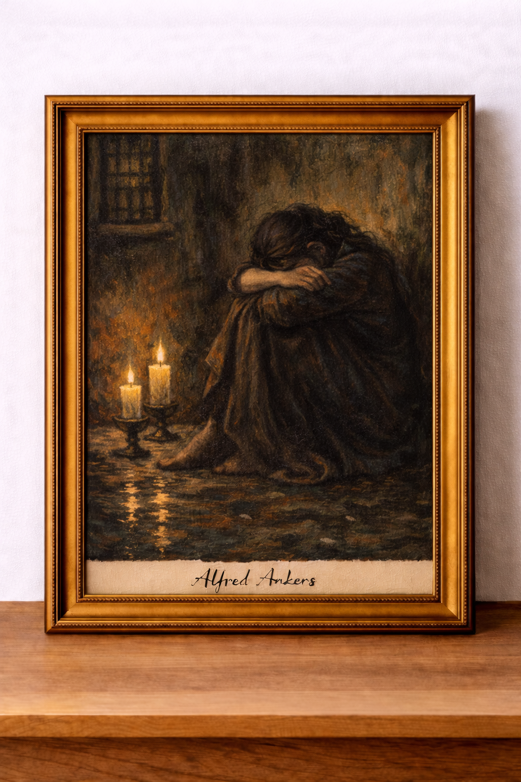Femme dans l'ombre du silence