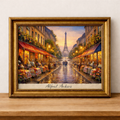 Parisian evening by the Eiffel Tower