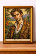 Tropical portrait in vibrant colors